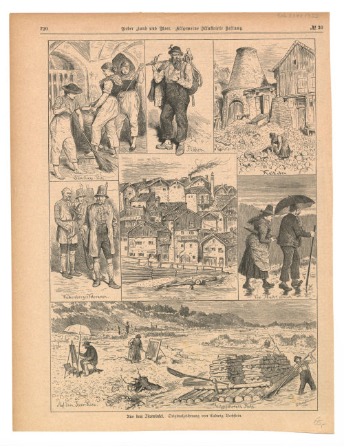 Ludwig Bechstein (Künstler*in), Aus dem Isarwinkel., 19. Jahrhundert