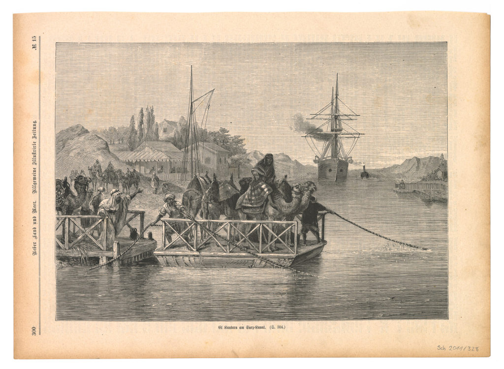 El Kantara am Suez-Kanal.