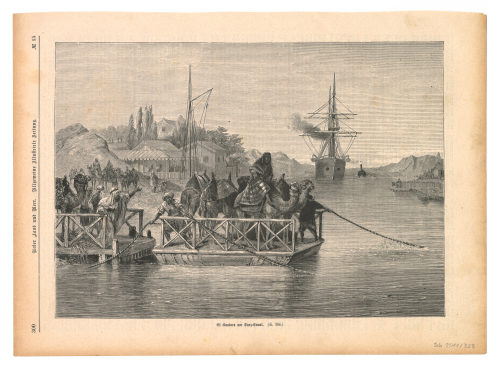 Unbekannt (Künstler*in), El Kantara am Suez-Kanal., 19. Jahrhundert