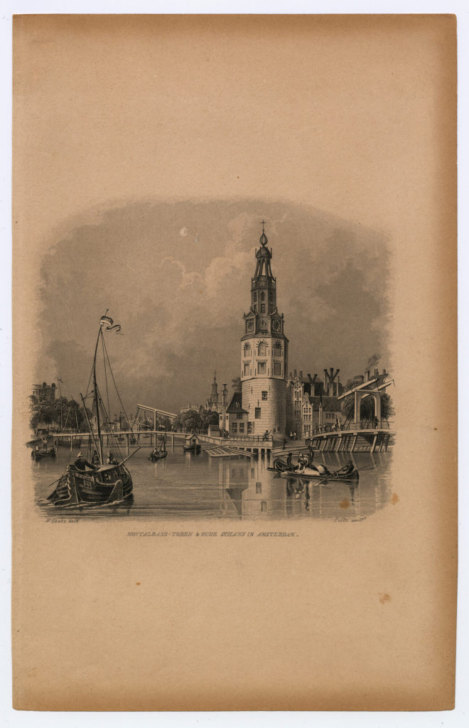 MONTALBANS-TOREN & OUDE SCHANS IN AMSTERDAM.