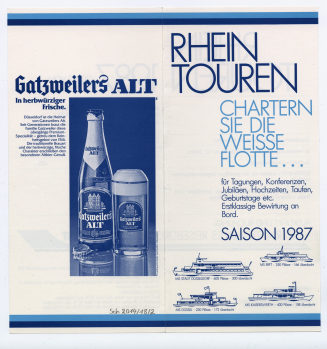 RHEINTOUREN. CHARTERN SIE DIE WEISSE FLOTTE ...für Tagungen, Konferenzen, Jubiläen, Hochzeiten, Taufen, Geburtstage etc. Erstklassige Bewirtung an Bord.