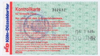 Kontrollkarte "Schaufelraddampfer Goethe"