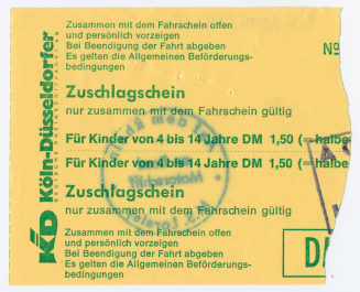 Zuschlagschein "Für Kinder von 4 bis 14 Jahre"