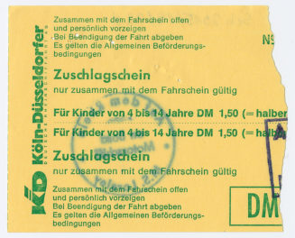 Zuschlagschein "Für Kinder von 4 bis 14 Jahre"