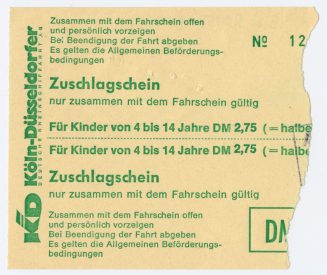 Zuschlagschein "Für Kinder von 4 bis 14 Jahre"