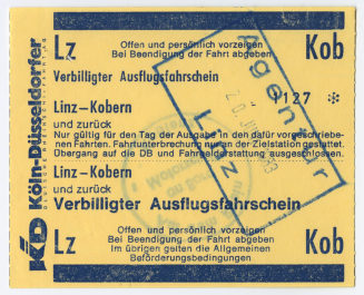 Schiffsfahrschein "Linz - Kobern"