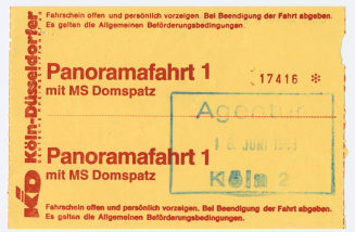 Schiffsfahrschein "Panoramafahrt 1 mit MS Domspatz"