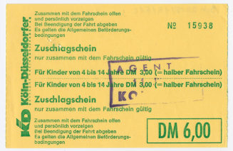 Zuschlagschein "Für Kinder von 4 bis 14 Jahre"