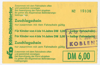 Zuschlagschein "Für Kinder von 4 bis 14 Jahre"