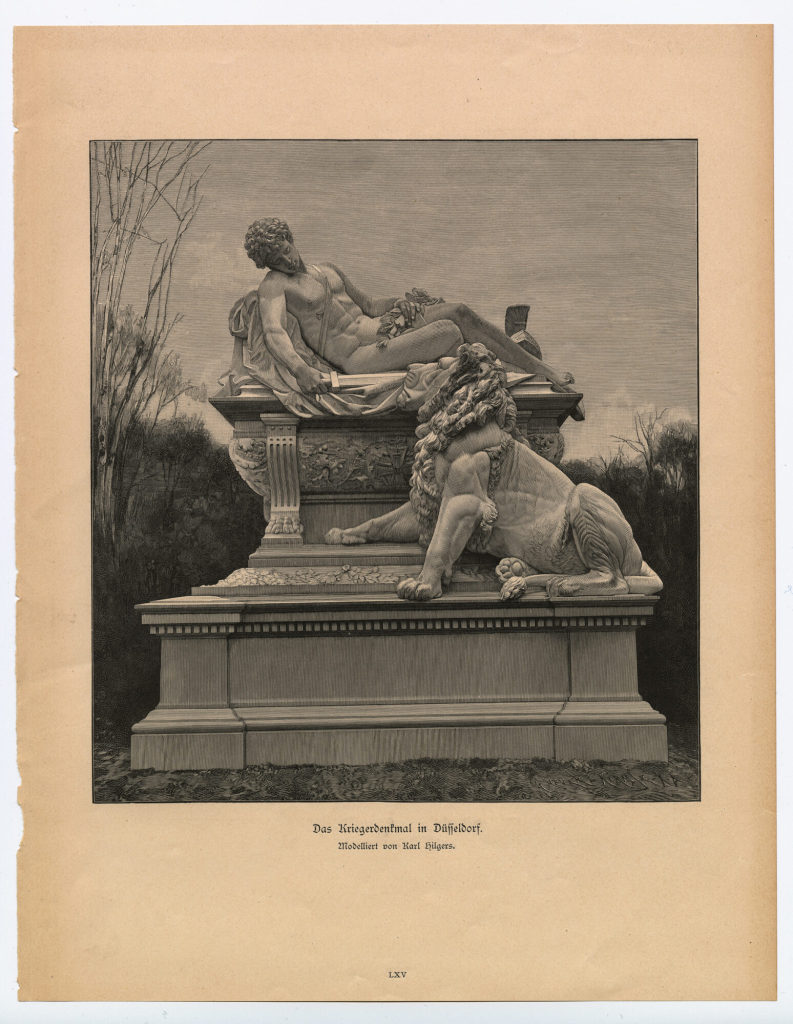 Das Kriegerdenkmal in Düsseldorf.