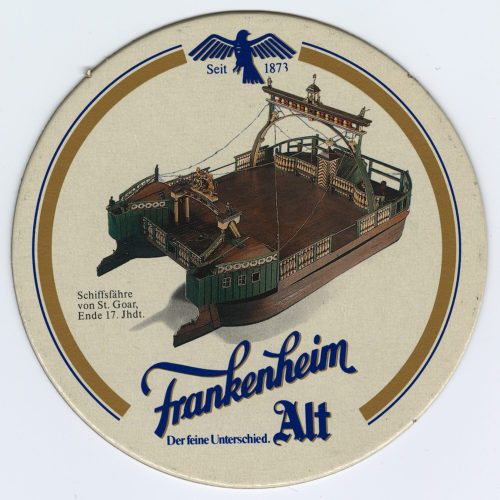 Privatbrauerei Frankenheim GmbH & Co. KG (Beteiligte Institution), Bierdeckel "Frankenheim Alt", um 1984
