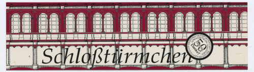 Unbekannt (Hersteller*in), Aufkleber "Schloßtürmchen" der Altstadtgemeinschaft "GEMEINSAM FÜR DEN SCHLOSSTURM", um 1984
