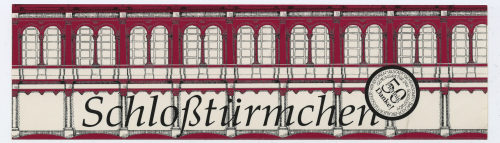 Unbekannt (Hersteller*in), Aufkleber "Schloßtürmchen" der Altstadtgemeinschaft "GEMEINSAM FÜR DEN SCHLOSSTURM", um 1984