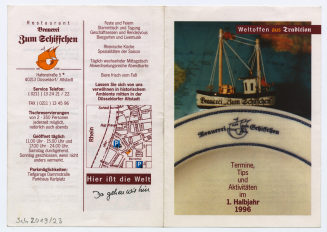 Weltoffen aus Tradition. Brauerei zum Schiffchen. Termine, Tips und Aktivitäten im 1. Halbjahr 1996