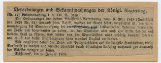 Verordnungen und Bekanntmachungen der königl. Regierung.