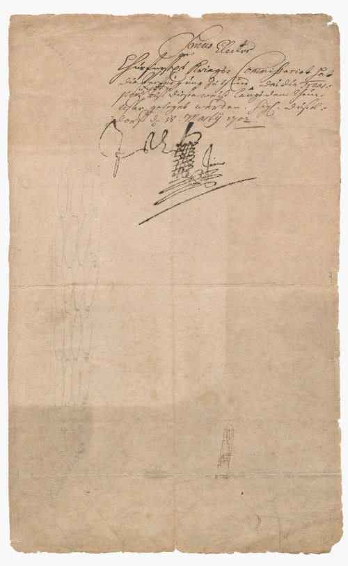 Johann Wilhelm von Pfalz-Neuburg (Verfasser*in), Erlass an das Kurfürstliche Kriegskommissariat, 18.03.1702 (1679)