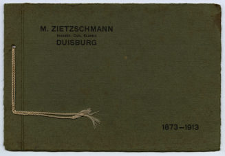 Broschüre zum Jubiläum der Firma M. Zietzschmann, Duisburg, 1873-1913