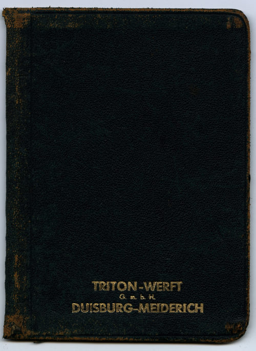 Triton-Werft G. m. b. H. (Beteiligte Institution), Broschüre "Gewichts-Tabellen für Schiffbaumaterial", Triton Werft GmbH, Duisburg-Meiderich, 1956