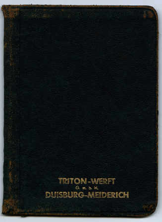 Broschüre "Gewichts-Tabellen für Schiffbaumaterial", Triton Werft GmbH, Duisburg-Meiderich