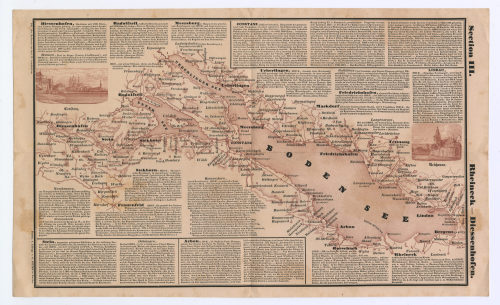 Georg Ritter (Verleger*in), DER RHEIN von den Quellen in der Schweiz bis zur Mündung in die Nordsee. Hostorisch - Topographischer DAMPF-SCHIFFAHRTSATLAS in dreizehn Sectionen, 1842