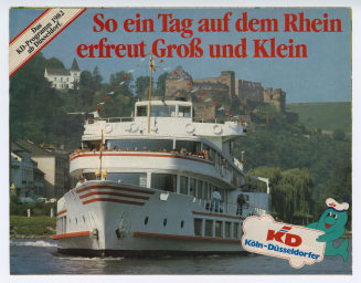 So ein Tag auf dem Rhein erfreut Groß und Klein. Das KD-Programm 1982 ab Düsseldorf.