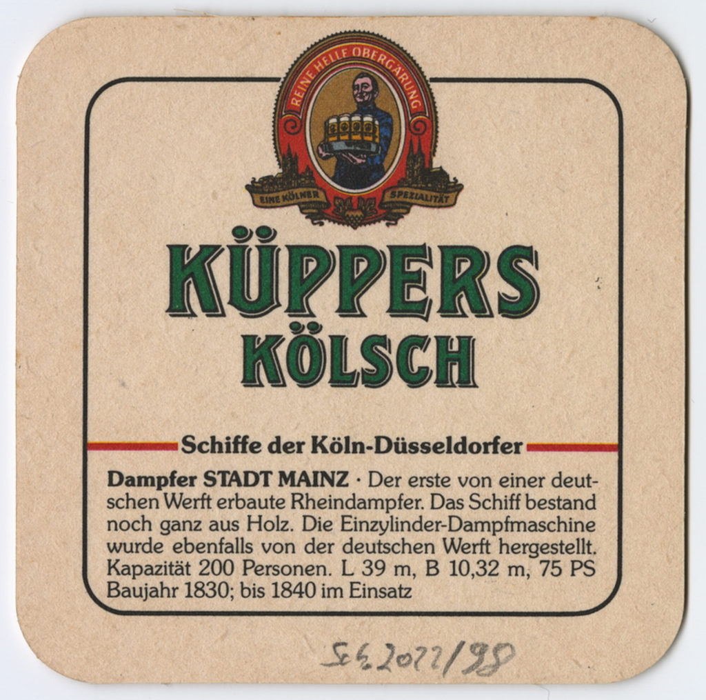 Bierdeckel "KÜPPERS KÖLSCH"