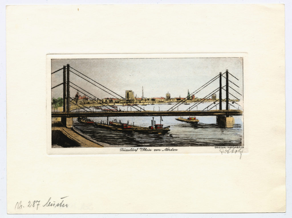 Düsseldorf a/ Rhein von Norden