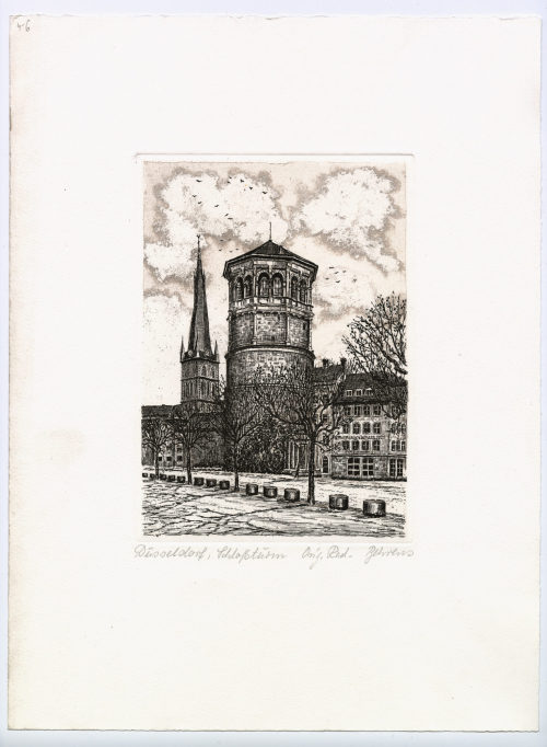 Behrens (Künstler*in), Düsseldorf, Schlossturm, 20. Jahrhundert