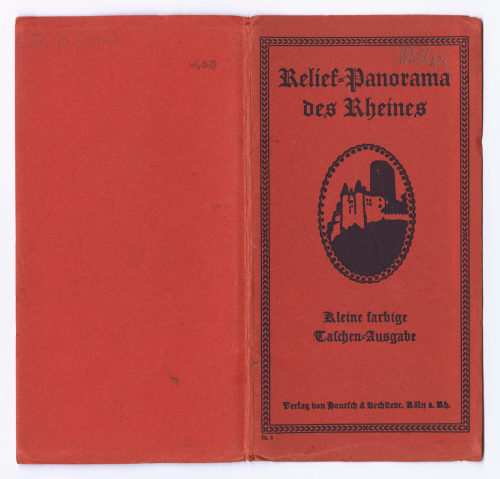 Hoursch & Bechstedt Buch- und Kunstverlag (Verlag), Rheinpanoramakarte "Relief-Panorama des Rheines", 1. Hälfte des 20. Jahrhunderts