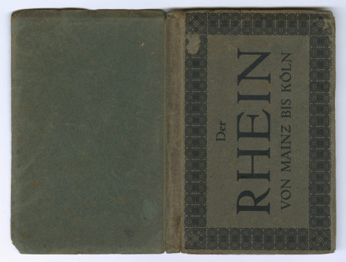 Kunstverlag Wizico, Cöln am Rhein (Verlag), Rheinpanoramakarte  "Der RHEIN VON MAINZ BIS KÖLN", 1. Hälfte des 20. Jahrhunderts
