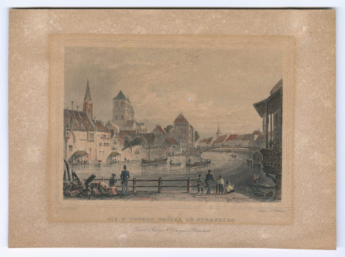 Richard Höfle (Künstler*in), DIE ST. THOMAS BRÜCKE ZU STRASBURG, n.d.