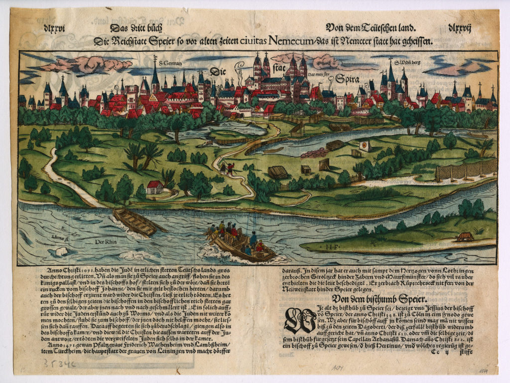 Die Reichstatt Speier so von alten zeiten ciuitas Nemecum/das ist Nemeter statt hat geheissen.