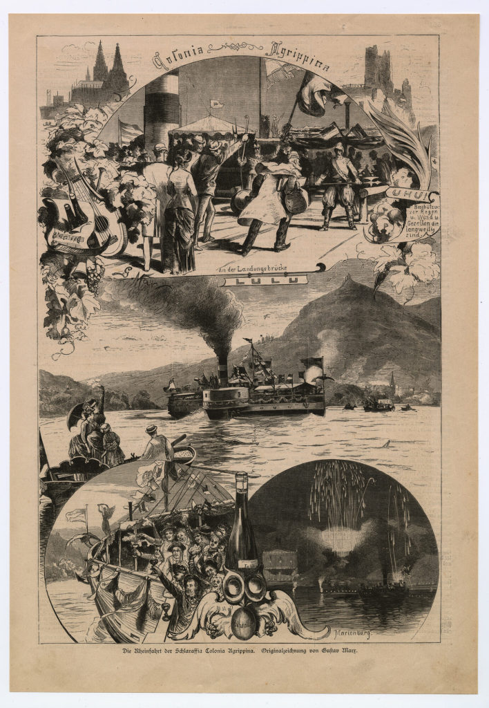 Die Rheinfahrt der Schlaraffia Colonia Agrippina.