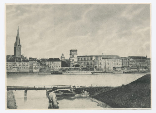 Unbekannt (Beteiligte Institution), Rheinfront mit Schloss, vor/ before 1872