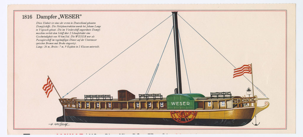 1816 Dampfer "WESER"