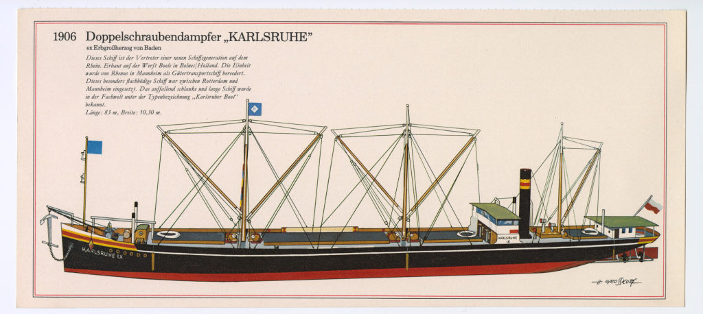 1906 Doppelschraubendampfer "KARLSRUHE"