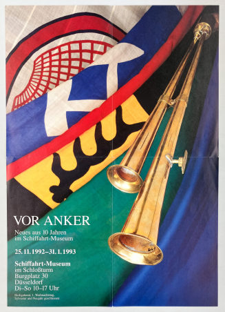 Plakat "VOR ANKER. Neues aus 10 Jahren im Schiffahrt-Museum"