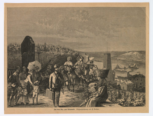 Ferdinand Lindner (Zeichner*in), Auf dem Weg zu Niederwald., 1880
