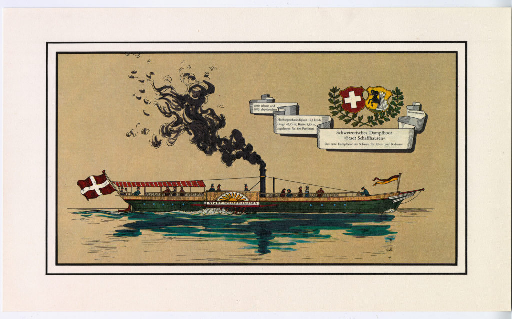 Schweizerisches Dampfboot "Stadt Schaffhausen"