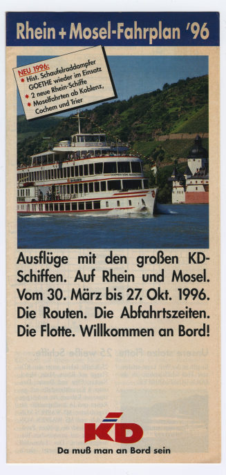 Rhein + Mosel-Fahrplan '96