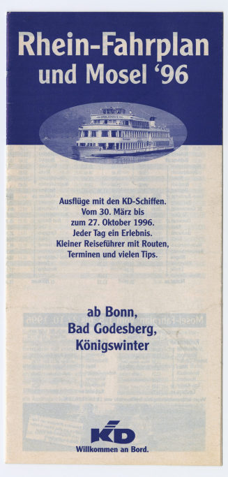 Rhein-Fahrplan und Moesl '96. ab Bonn, Bad Godesberg, Königswinter