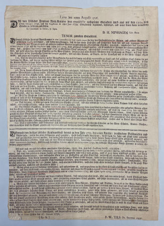 Daß von Löblicher Freytags Rent-Kammer heut eingeschickte nachgesetzte Gutachten wird eins mit dem Edictio vom 27ten Februarii 1736.