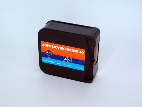Agfa Moviechrome 40, Super-8-Farb-Film-Kassette für Außen- und Innenaufnahmen, Leverkusen, ca.  ...