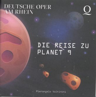 Programmheft (Umschlag) zu "Die Reise zum Planet 9" von Pierangelo Valtinoni. Premiere am 31. O ...