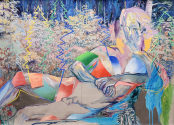 Adonis of the Forest, 110 x 115 cm, oil and acrylic on canvas