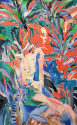 The Singer of the Paradise, 165 x 100 cm, oil and acrylic on canvas