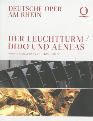 Programmheft (Umschlag) zu "Der Leuchtturm / Dido Aeneas" von Peter Maxwell Davies / Henry Purc ...