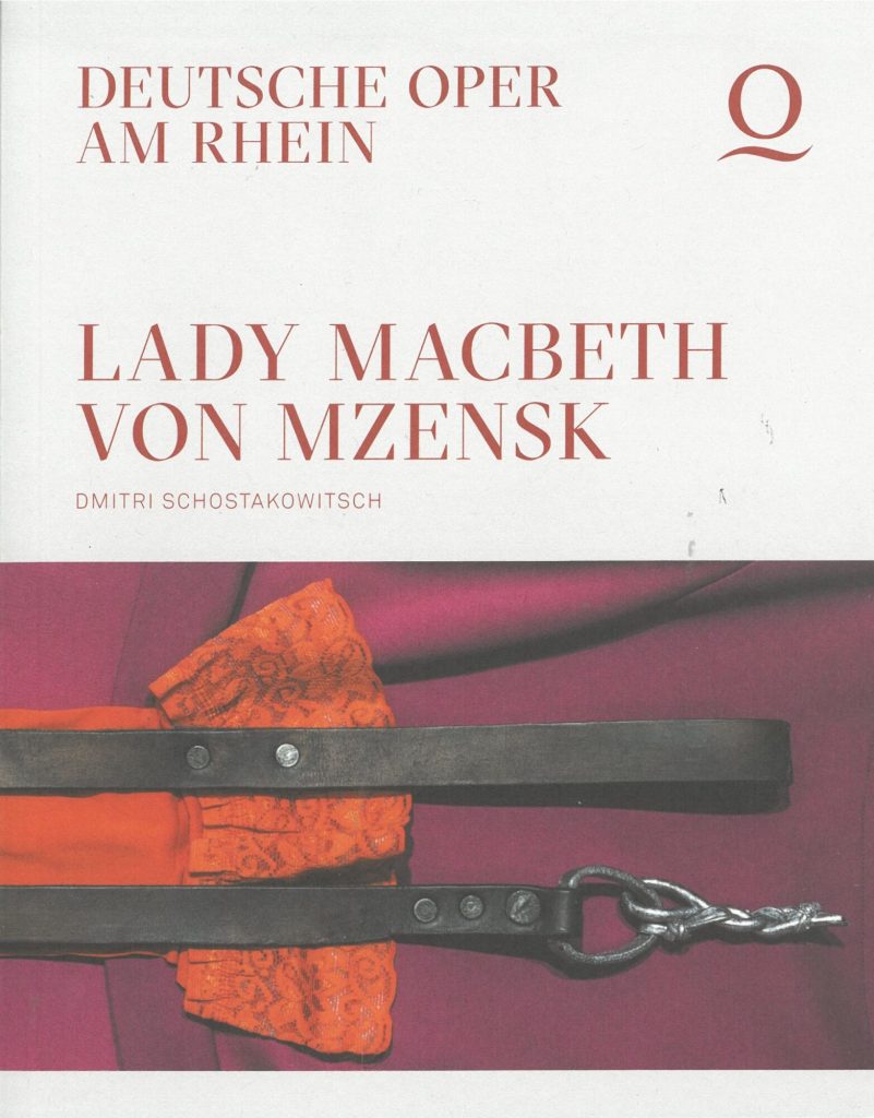 Programmheft zu "Lady Macbeth von Mzensk" von Dmitri Schostakowitsch. Premiere am 22. Februar 2 ...