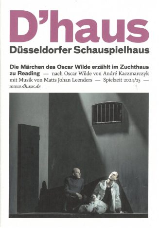 Programmheft (Umschlag) zu "Die Märchen des Oscar Wilde erzählt im Zuchthaus zu Reading" nach O ...