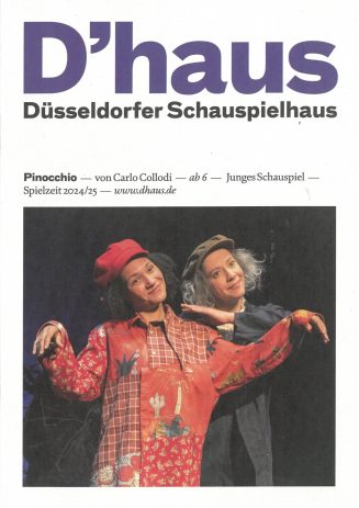 Programmheft (Umschlag) zu Pinocchio von Carlo Collodi - in der Fassung für das Junge Schauspie ...